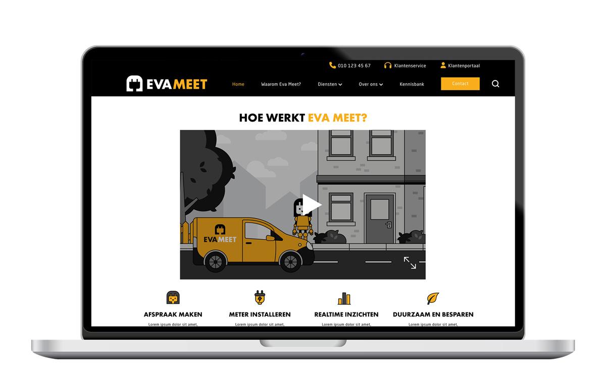 Portfolio | Eva Meet laptop website 3